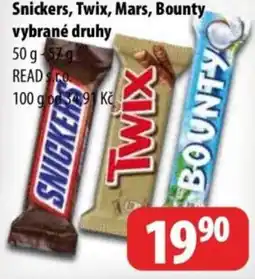 Partner Maloobchodní síť Snickers, Twix, Mars, Bounty nabídka