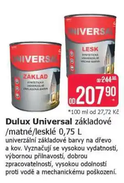 Teta Dulux Universal základové /matné/lesklé 0,75 L nabídka