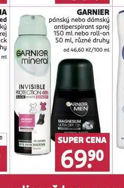 Rossmann Garnier antiperspirant nabídka