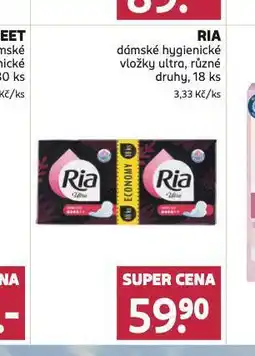 Rossmann Ria dámské hygienické vložky ultra nabídka