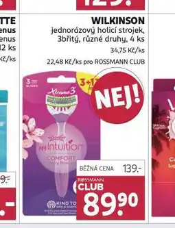 Rossmann Wilkinson jednorázový holicí strojek nabídka