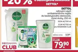 Rossmann Dettol náhradní náplň nabídka
