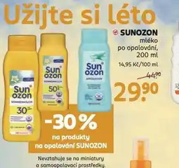 Rossmann Sunozon mléko po opalování nabídka