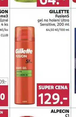 Rossmann Gillette fusion5 gel na holení nabídka