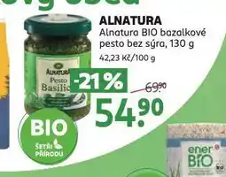 Rossmann Alnatura bio balakové pesto bez sýra nabídka
