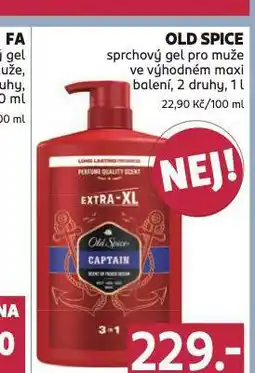 Rossmann Old spice sprchový gel nabídka