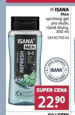 Rossmann Isana men sprchový gel nabídka