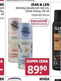 Rossmann Jean & len dámský deodorant roll-on nabídka