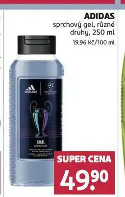 Rossmann Adidas sprchový gel nabídka