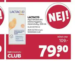 Rossmann Lactacyd mycí emulze nabídka