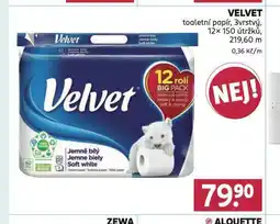 Rossmann Velvet toaletní papír nabídka