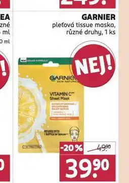 Rossmann Garnier tissue maska nabídka