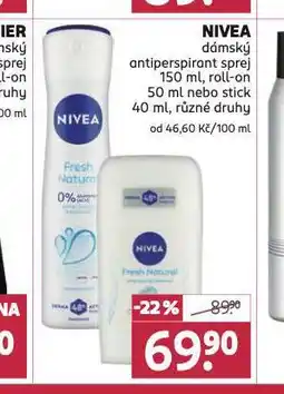 Rossmann Nivea antiperspirant nabídka