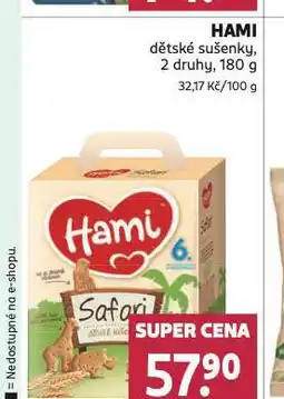 Rossmann Hami dětské sušenky nabídka