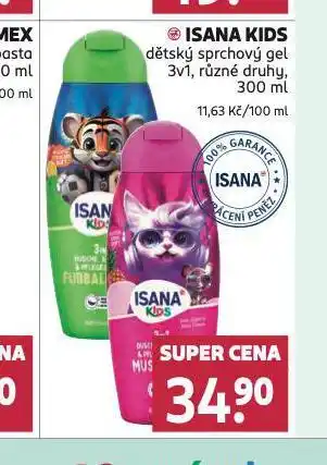 Rossmann Isana kids dětský sprchový gel nabídka