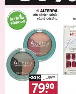 Rossmann Alterra trio očních stínů nabídka