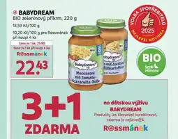 Rossmann Babydream bio masozeleninový příkrm nabídka