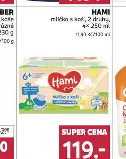 Rossmann Hami mlíčko s kaší nabídka