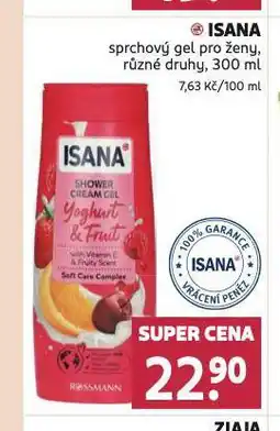 Rossmann Isana sprchový gel nabídka