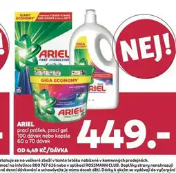 Rossmann Ariel prací prostředek nabídka