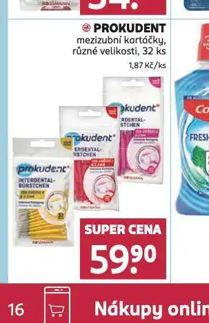 Rossmann Prokudent mezizubní kartáčky nabídka