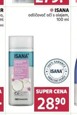 Rossmann Isana odličovač očí s olejem nabídka