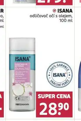 Rossmann Isana odličovač očí s olejem nabídka