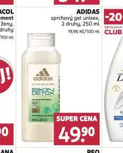 Rossmann Adidas sprchový gel nabídka