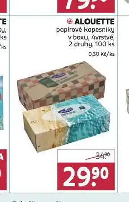 Rossmann Alouette papírové kapesníky nabídka