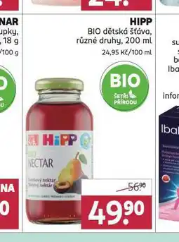 Rossmann Hipp bio dětská výživa nabídka
