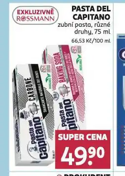 Rossmann Pasta del capitano zubní pasta nabídka