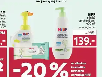Rossmann Hipp dětský sprchový gel nabídka