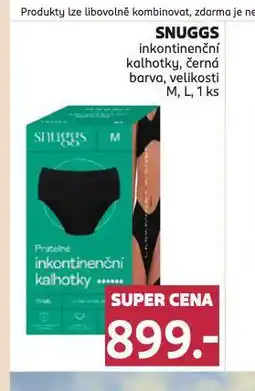 Rossmann Snuggs inkontinenční kalhotky nabídka