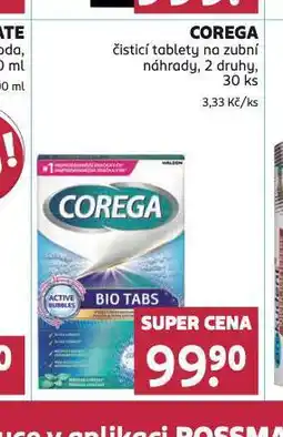Rossmann Corega čistící tablety nabídka