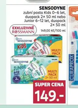 Rossmann Sensodyne zubní pasta nabídka