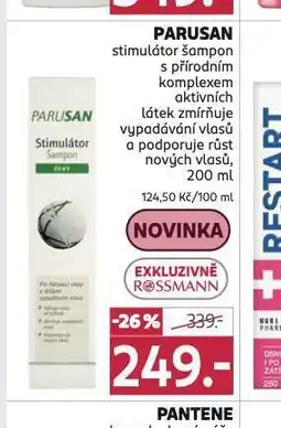 Rossmann Parusan šampon nabídka