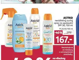 Rossmann Astrid sun neviditelný suchý sprej na opalování nabídka