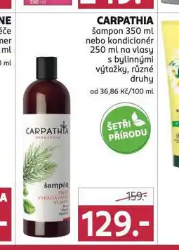 Rossmann Carpathia šampon, kondicioner nabídka