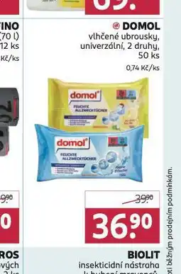 Rossmann Domol vlhčené ubrousky nabídka
