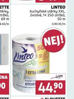 Rossmann Linteo kuchyňské utěrky xxl nabídka