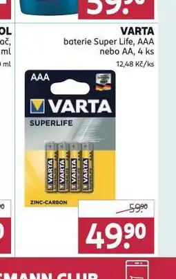 Rossmann Varta baterie nabídka