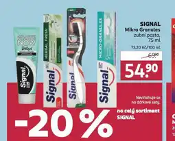 Rossmann Signal mikro granules zubní pasta nabídka