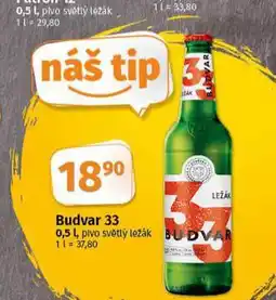 Coop Pivo budvar 33 nabídka