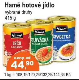 COOP DISKONT Hamé hotové jídlo nabídka
