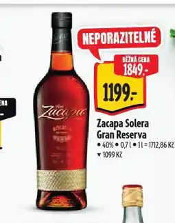 Albert Zacapa solera gran reserva nabídka