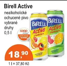 COOP DISKONT Birell Active nealkoholické ochucené pivo nabídka