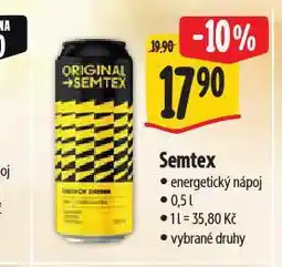 Albert Semtex energy drink nabídka