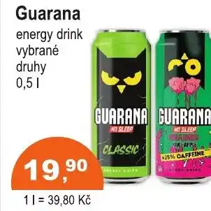 COOP DISKONT Guarana energy drink nabídka