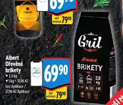Albert Dřevěné brikety nabídka