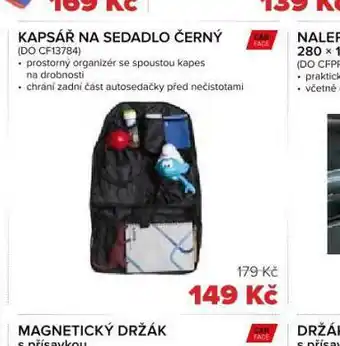 Auto Kelly Kapsář na sedadlo černý nabídka